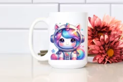 Cosmic Baby Unicorn PNG Product Image 2