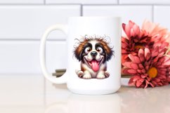 Funny Crazy Saint Bernard Cartoon | Clipart Product Image 2