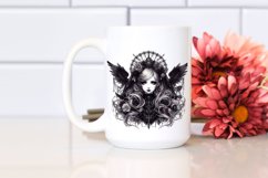 Detailed Gothic Girl PNG Product Image 2