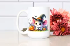 Cute Baby Mouse Halloween Scenery | Sublimation | Clipart Product Image 2