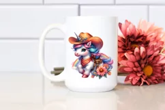 Cowboy Baby Unicorn PNG Product Image 2