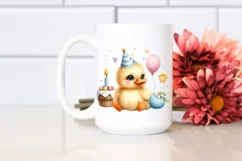 Cute Baby Duck with Party Hat PNG Product Image 2