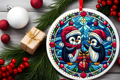 Round Christmass Ornament PNG Product Image 2
