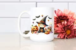 Cute Trick or Treat Watercolor PNG Product Image 2