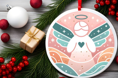 Round Christmass Ornament PNG Product Image 2