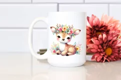 Colorful Cartoon-Style Deer | Sublimation Clipart Product Image 2