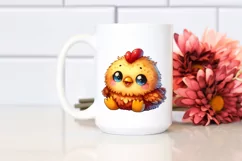 Vibrant Colorful Brownish Cute Baby Plush Chicken | Summer Product Image 2