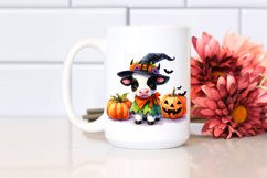Simple Vibrant Baby Cow Halloween Clipart Product Image 2