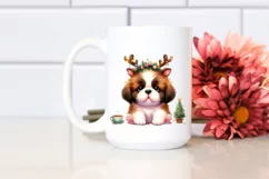 Saint Bernard in Winter, Transparent PNG Product Image 2