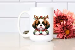Saint Bernard in Winter, Transparent PNG Product Image 2
