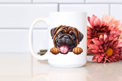 Crazy Looking Bullmastiff | Sublimation | Clipart Product Image 2