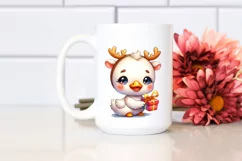 Swan with Reindeer Horns, Transparent PNG Product Image 2