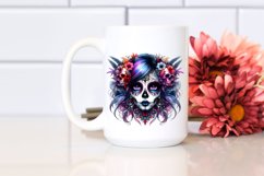 Detailed Vibrant Gothic Girl, PNG Product Image 2