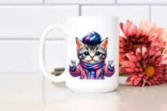 Vibrant Drawing Baby Cat PNG Product Image 2