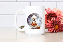Cute Baby Swan Dressed for Halloween PNG Product Image 2