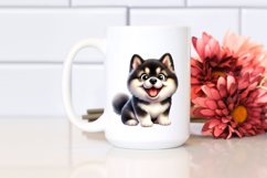 Crazy Akita Sitting | Sublimation | Clipart Product Image 2