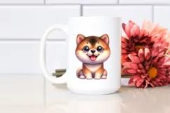 Crazy Akita with Popping Eyes Clipart Product Image 2