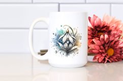 Abstract Detailed Snowdrop Watercolor Splash | Clipart Product Image 2