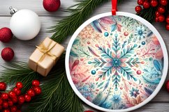 Round Christmas Ornament Sublimation|Clipart Product Image 2