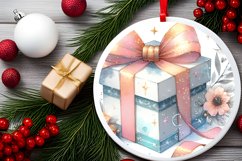 Round Christmas Ornament Sublimation|Clipart Product Image 2