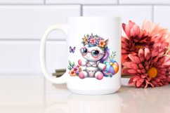 Pastel of a Cute Baby Unicorn with Beachwear | Sublimation | Product Image 2