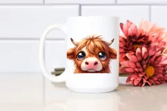 Funny Highland Cow Unicorn PNG Product Image 2