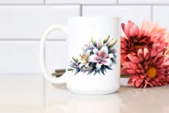 Vibrant Lily Watercolor PNG Product Image 2