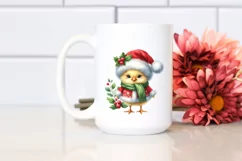 Baby Chicken in Christmas Attire PNG Product Image 2