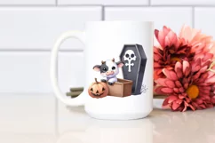 Fun Baby Cow Halloween PNG Product Image 2