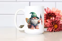Digital Painting Gnome Green Hat | Sublimation | Clipart Product Image 2