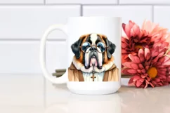 Contempt Saint Bernard with Big Eyes and es | Clipart Product Image 2