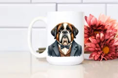 Contempt Saint Bernard with Big Eyes and es | Clipart Product Image 2