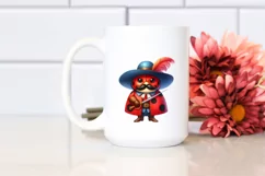 Watercolor Colorful Ladybug Musketeer Clipart Product Image 2