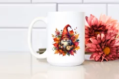 Detailed Vibrant Autumn Gnome, PNG Product Image 2