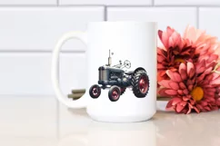 Vintage Tractor with Stars and USA Flag | Sublimation Product Image 2