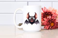 Funny Watercolor Halloween Bat Goofy Smile | Sublimation | Product Image 2