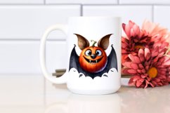Funny Watercolor Halloween Bat Goofy Smile | Sublimation | Product Image 2