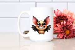 Funny Watercolor Halloween Bat Goofy Smile | Sublimation | Product Image 2