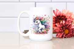 Pastel Unicorn Spring Petals Wind Product Image 2