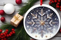 Round Christmas Ornament Sublimation|Clipart Product Image 2