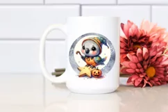 Cute Baby Parrot Dressed for Halloween PNG Product Image 2