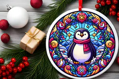 Round Christmass Ornament PNG Product Image 2