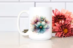 Detailed Pastel Shiny Cosmos PNG Product Image 2