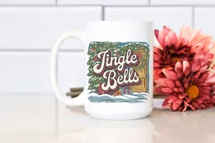 Jingle Bells Retro Christmas Png Product Image 2