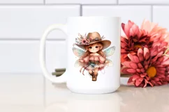 Pastel Cute Fairy with Cowboy Hat | Clipart Product Image 2