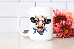 Cow Funny Cow Portrait es Excited Clipart Product Image 2