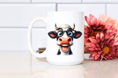 Cow Funny Cow Portrait es Excited Clipart Product Image 2