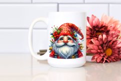 Vibrant Watercolor Christmas Gnome PNG Product Image 2