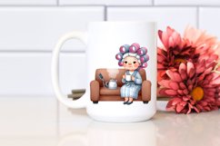 Watercolor Sofa Mug | Clipart Product Image 2