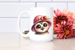 Baby Owl Portrait, Happy Eyes | Clipart Product Image 2